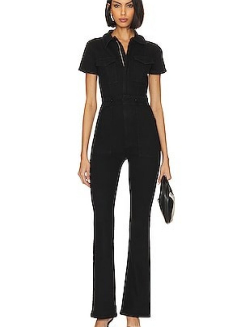 NWT Good American Fit For Success Bootcut Denim Jumpsuit 2 / M